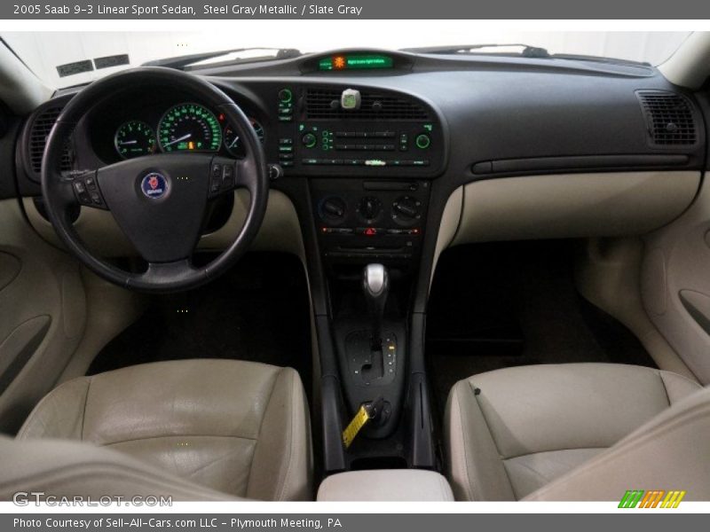 Steel Gray Metallic / Slate Gray 2005 Saab 9-3 Linear Sport Sedan
