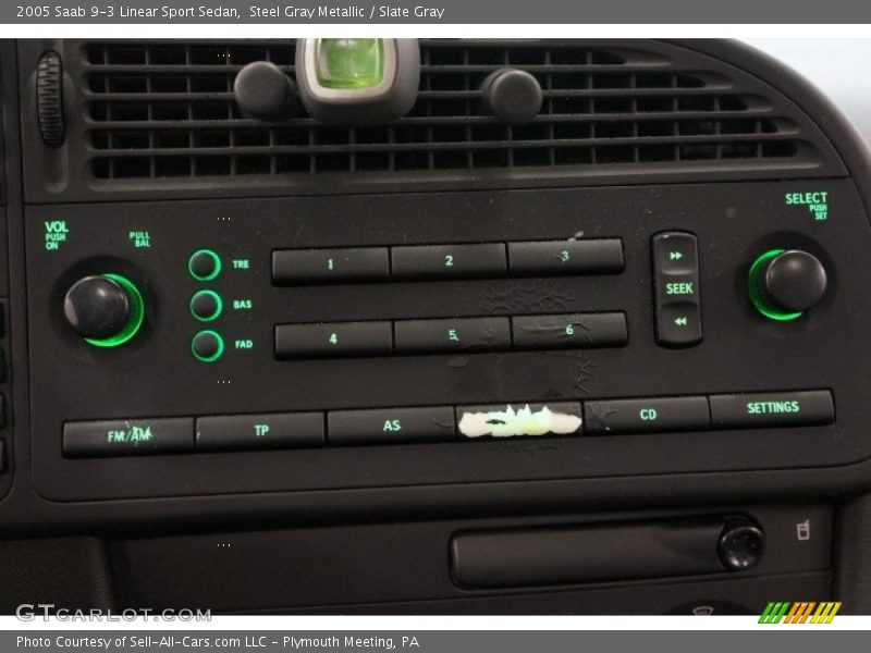 Steel Gray Metallic / Slate Gray 2005 Saab 9-3 Linear Sport Sedan