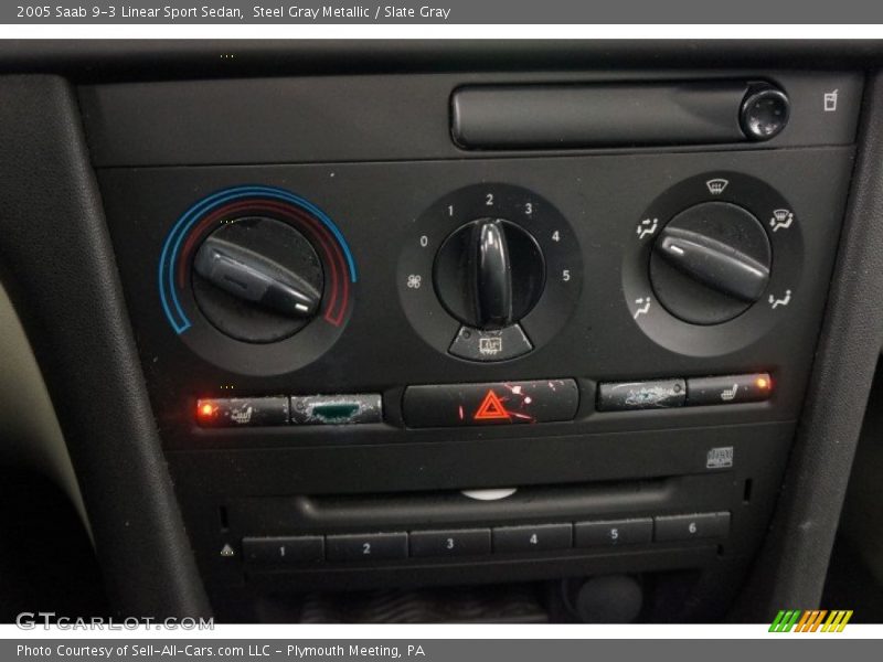 Steel Gray Metallic / Slate Gray 2005 Saab 9-3 Linear Sport Sedan
