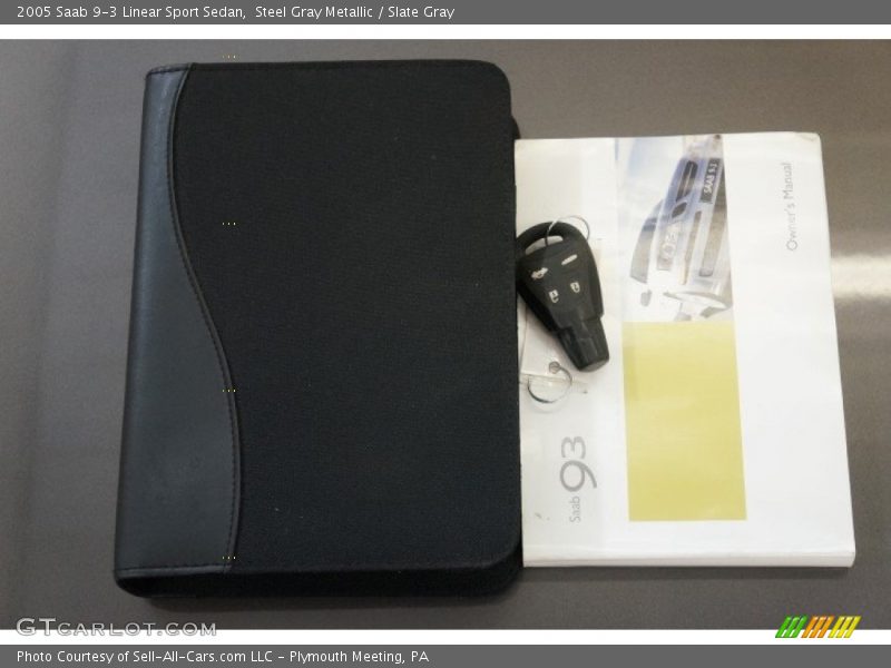 Steel Gray Metallic / Slate Gray 2005 Saab 9-3 Linear Sport Sedan