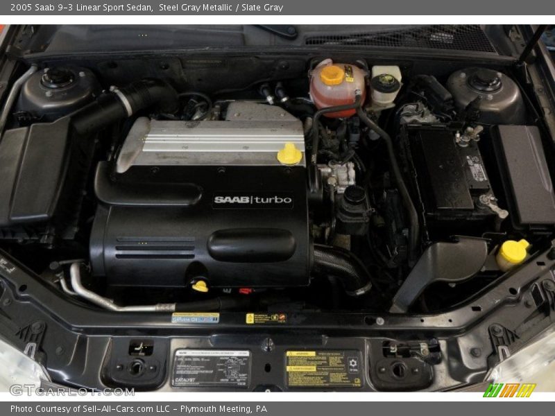 Steel Gray Metallic / Slate Gray 2005 Saab 9-3 Linear Sport Sedan