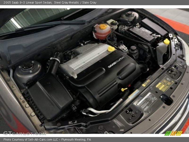 Steel Gray Metallic / Slate Gray 2005 Saab 9-3 Linear Sport Sedan