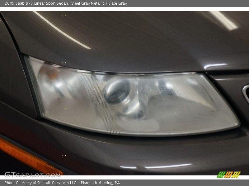 Steel Gray Metallic / Slate Gray 2005 Saab 9-3 Linear Sport Sedan