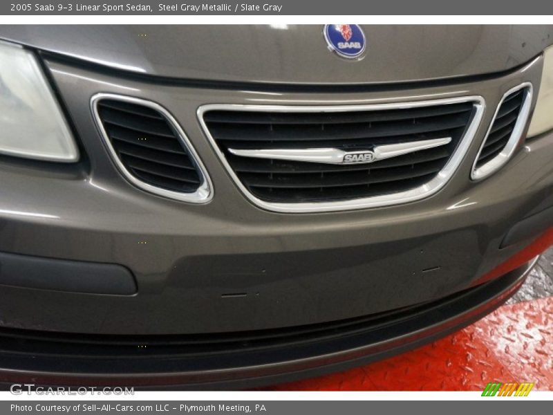 Steel Gray Metallic / Slate Gray 2005 Saab 9-3 Linear Sport Sedan