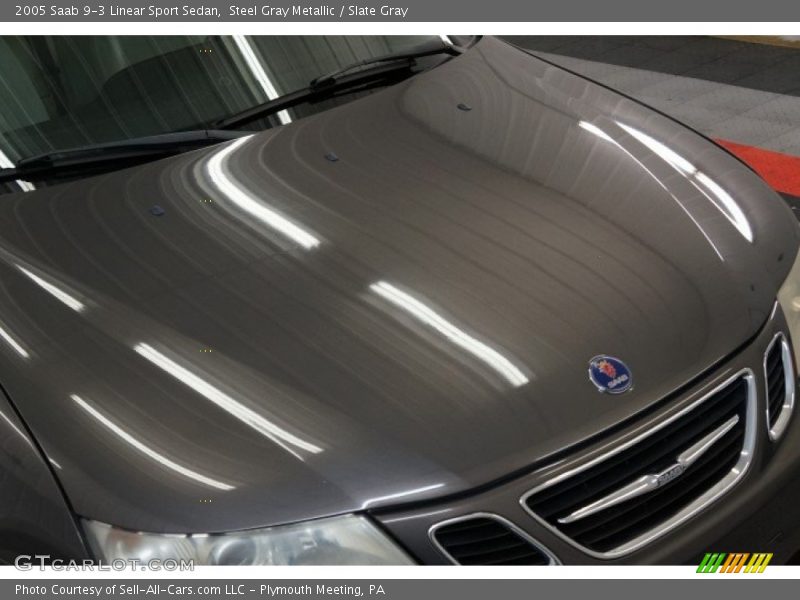 Steel Gray Metallic / Slate Gray 2005 Saab 9-3 Linear Sport Sedan