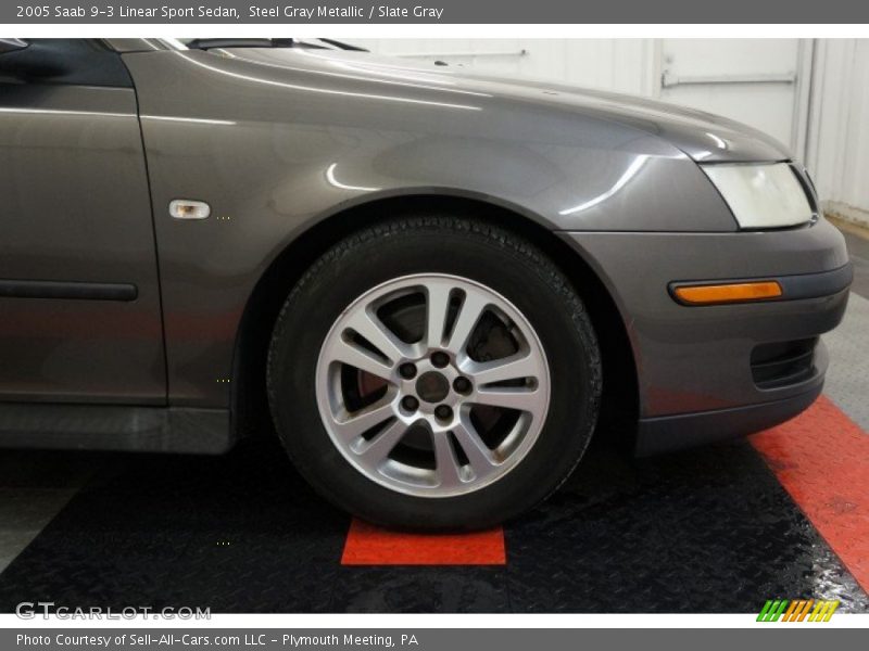 Steel Gray Metallic / Slate Gray 2005 Saab 9-3 Linear Sport Sedan