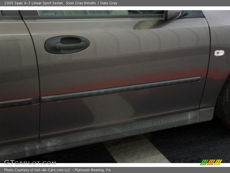 Steel Gray Metallic / Slate Gray 2005 Saab 9-3 Linear Sport Sedan