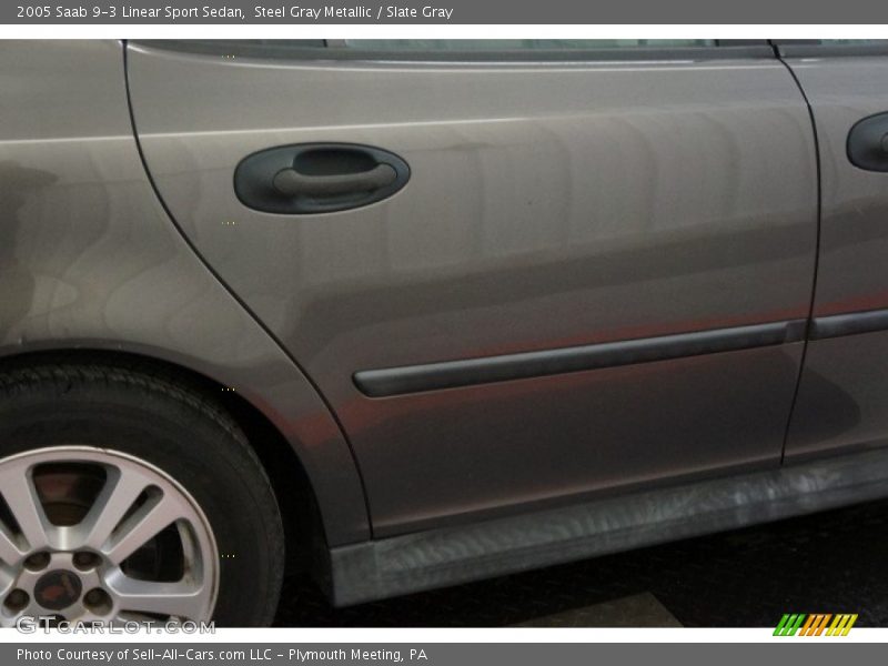 Steel Gray Metallic / Slate Gray 2005 Saab 9-3 Linear Sport Sedan