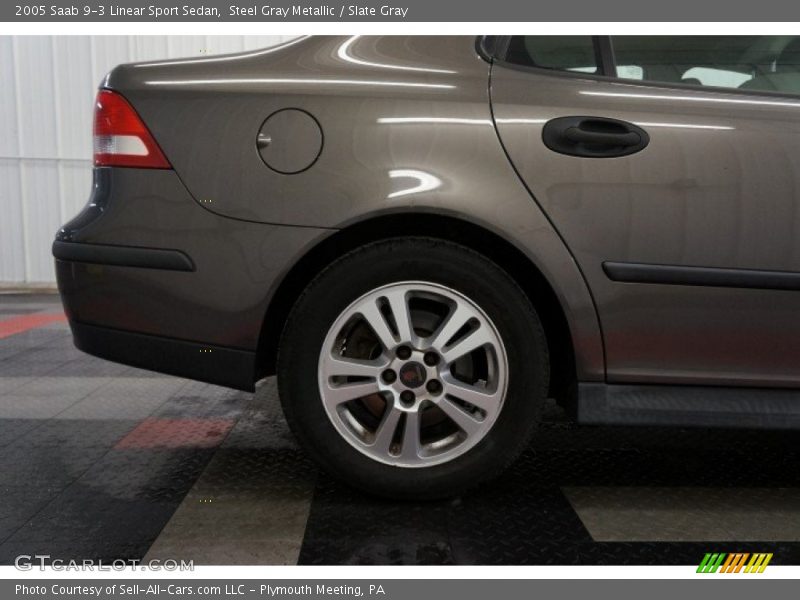 Steel Gray Metallic / Slate Gray 2005 Saab 9-3 Linear Sport Sedan