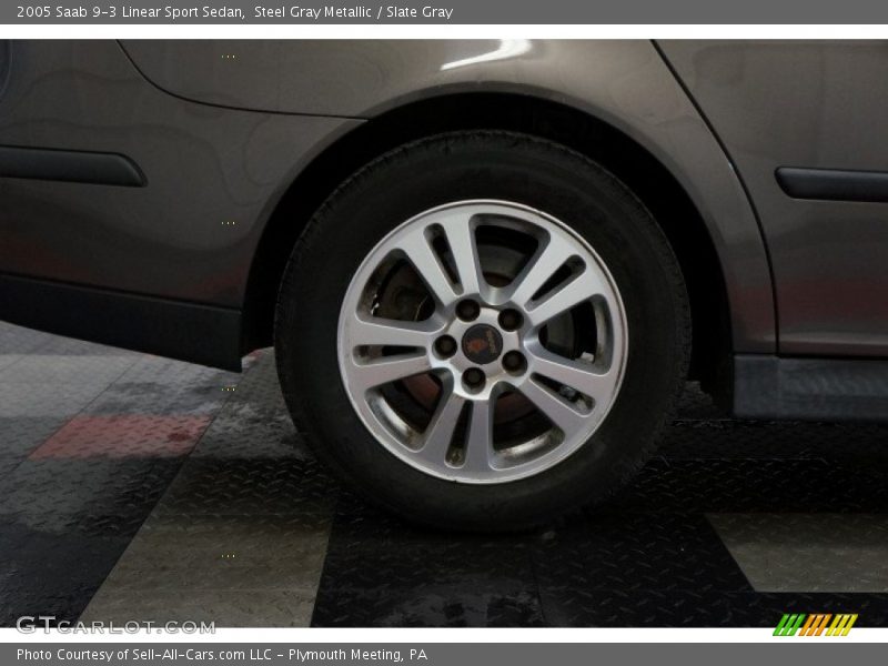 Steel Gray Metallic / Slate Gray 2005 Saab 9-3 Linear Sport Sedan