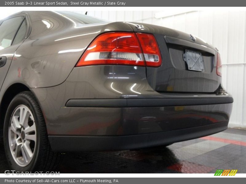 Steel Gray Metallic / Slate Gray 2005 Saab 9-3 Linear Sport Sedan