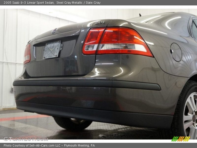 Steel Gray Metallic / Slate Gray 2005 Saab 9-3 Linear Sport Sedan