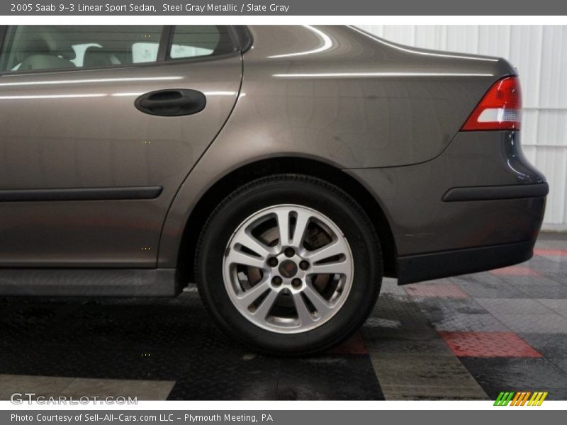 Steel Gray Metallic / Slate Gray 2005 Saab 9-3 Linear Sport Sedan