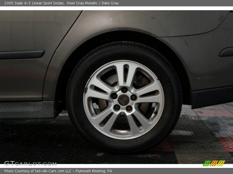 Steel Gray Metallic / Slate Gray 2005 Saab 9-3 Linear Sport Sedan