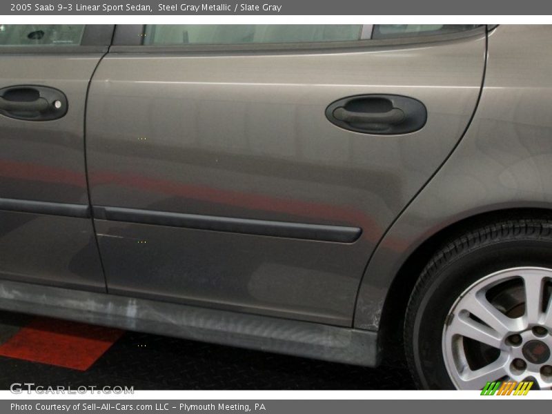 Steel Gray Metallic / Slate Gray 2005 Saab 9-3 Linear Sport Sedan
