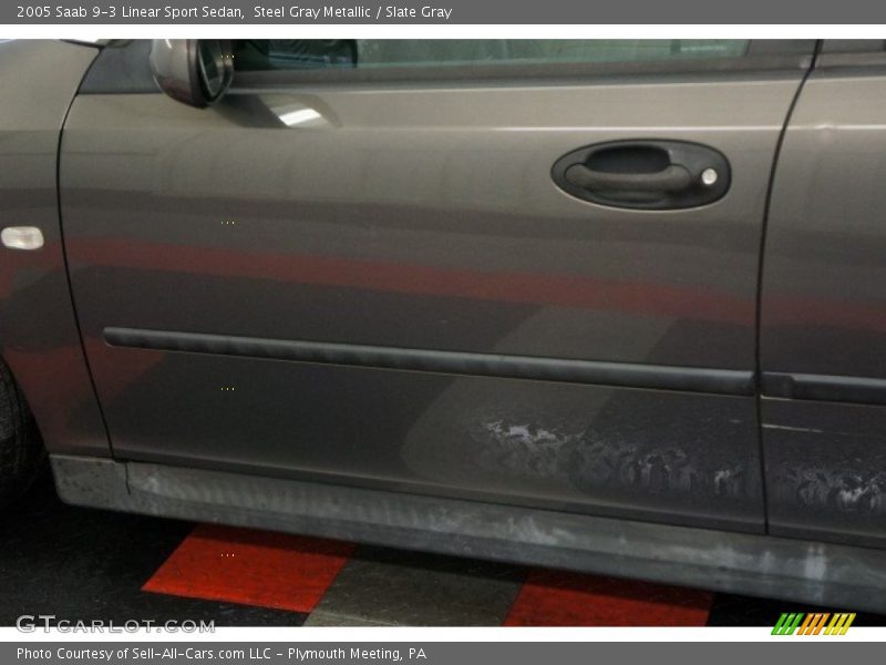 Steel Gray Metallic / Slate Gray 2005 Saab 9-3 Linear Sport Sedan
