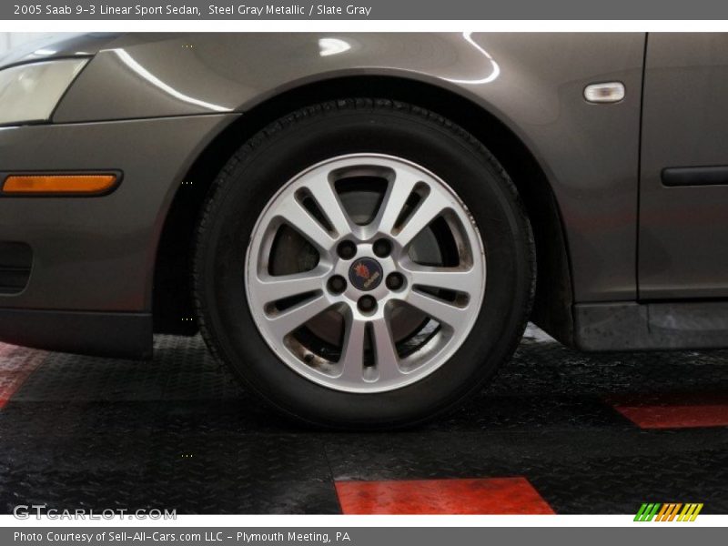 Steel Gray Metallic / Slate Gray 2005 Saab 9-3 Linear Sport Sedan