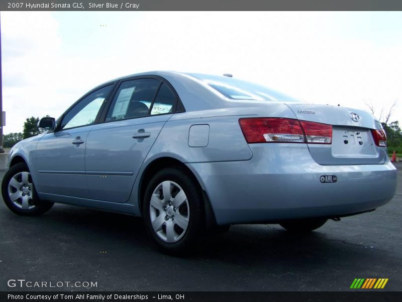 Silver Blue / Gray 2007 Hyundai Sonata GLS