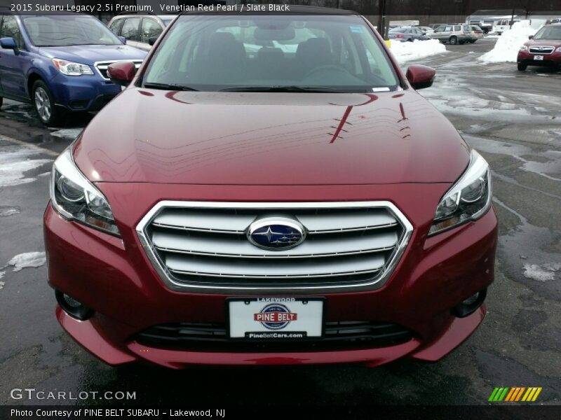 Venetian Red Pearl / Slate Black 2015 Subaru Legacy 2.5i Premium