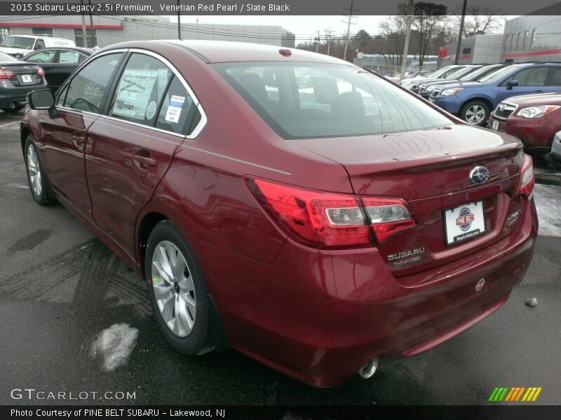 Venetian Red Pearl / Slate Black 2015 Subaru Legacy 2.5i Premium