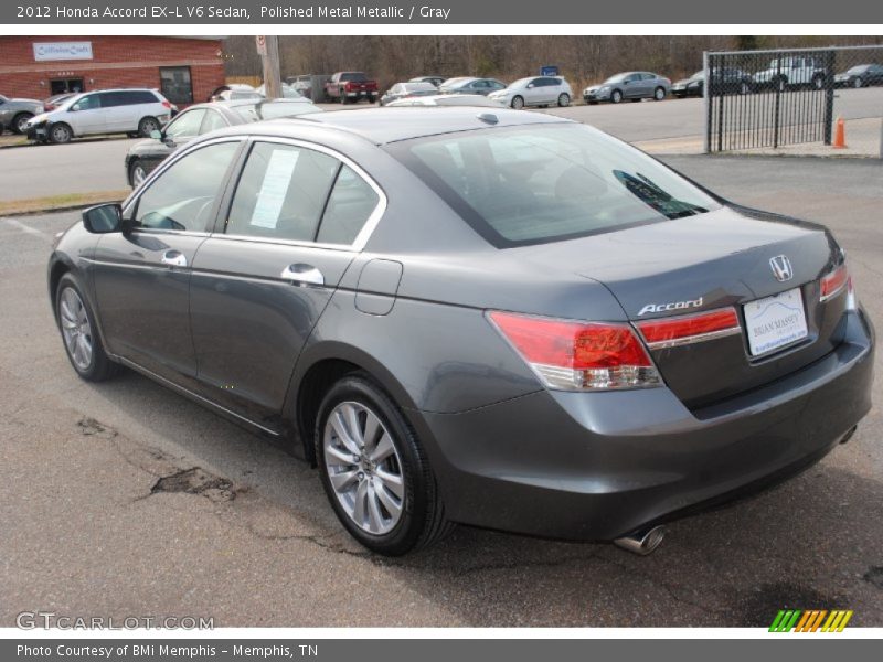 Polished Metal Metallic / Gray 2012 Honda Accord EX-L V6 Sedan