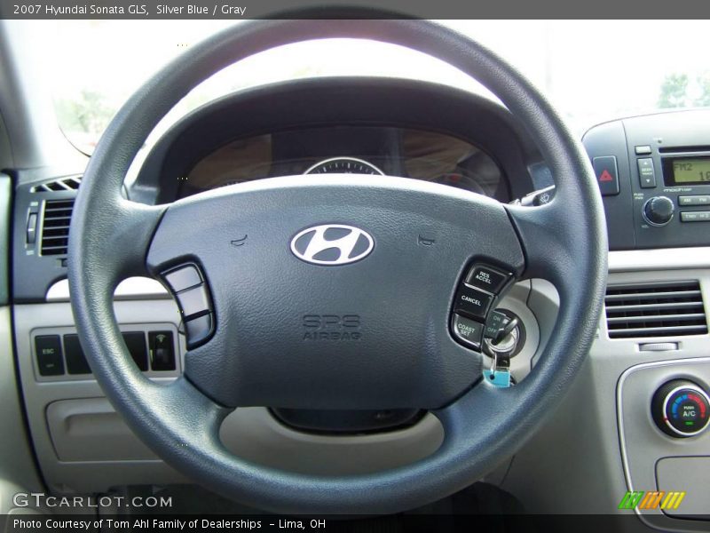 Silver Blue / Gray 2007 Hyundai Sonata GLS