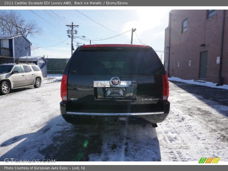 Black Ice Metallic / Ebony/Ebony 2011 Cadillac Escalade ESV Luxury AWD