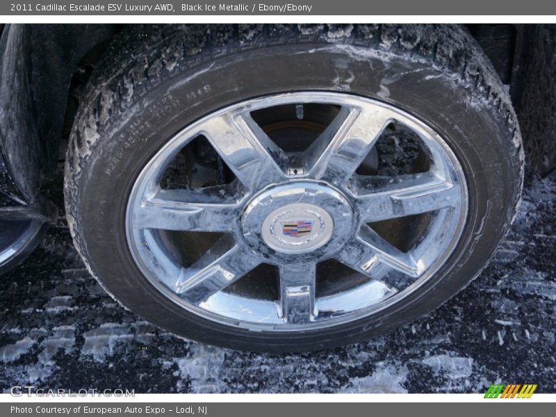 Black Ice Metallic / Ebony/Ebony 2011 Cadillac Escalade ESV Luxury AWD