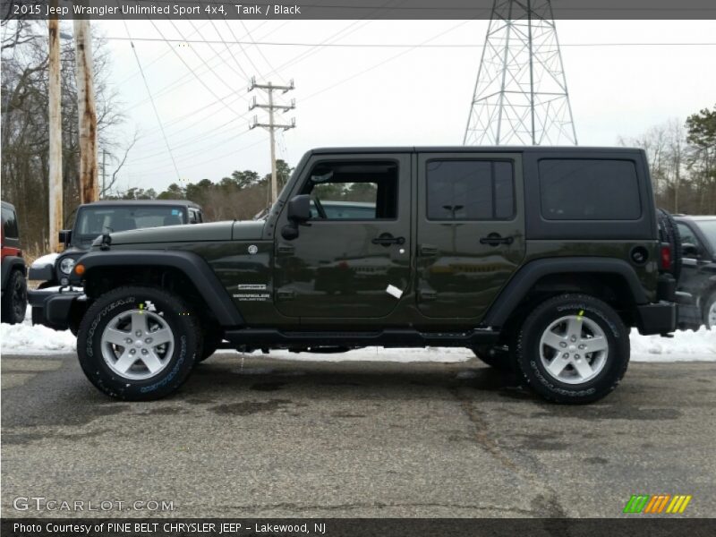 Tank / Black 2015 Jeep Wrangler Unlimited Sport 4x4