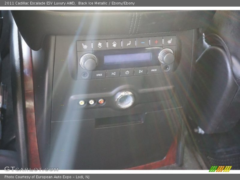 Black Ice Metallic / Ebony/Ebony 2011 Cadillac Escalade ESV Luxury AWD