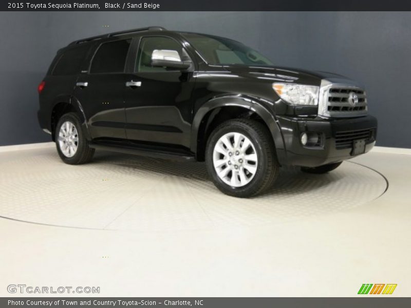 Black / Sand Beige 2015 Toyota Sequoia Platinum
