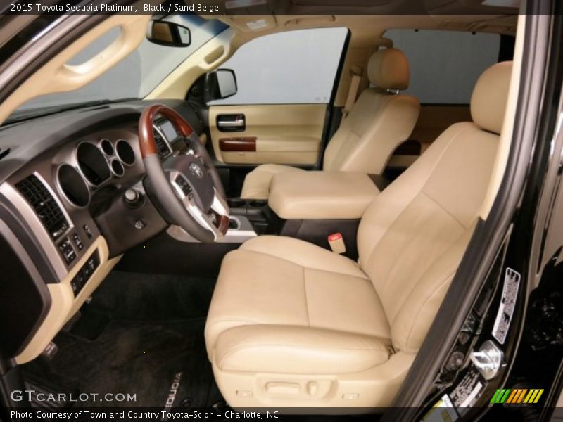 Black / Sand Beige 2015 Toyota Sequoia Platinum