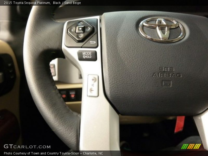 Black / Sand Beige 2015 Toyota Sequoia Platinum