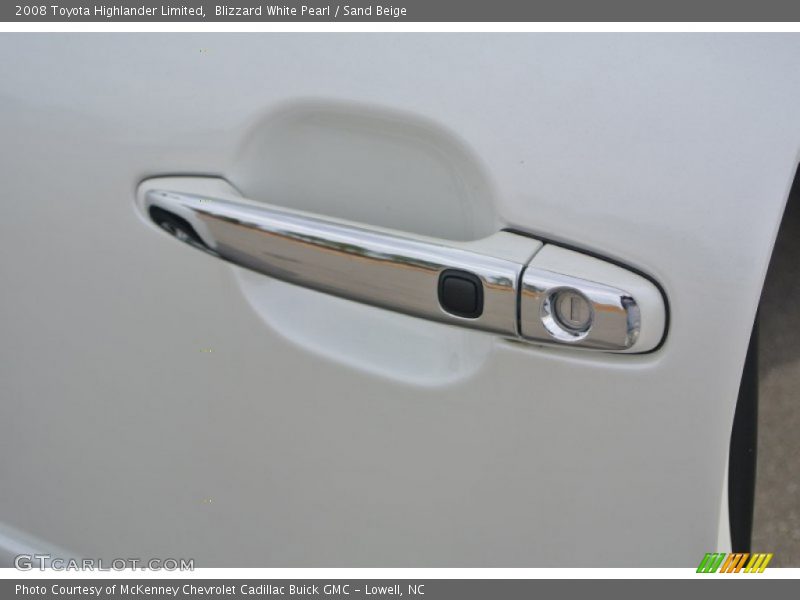 Blizzard White Pearl / Sand Beige 2008 Toyota Highlander Limited