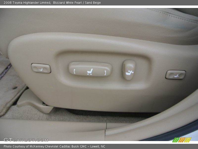 Blizzard White Pearl / Sand Beige 2008 Toyota Highlander Limited