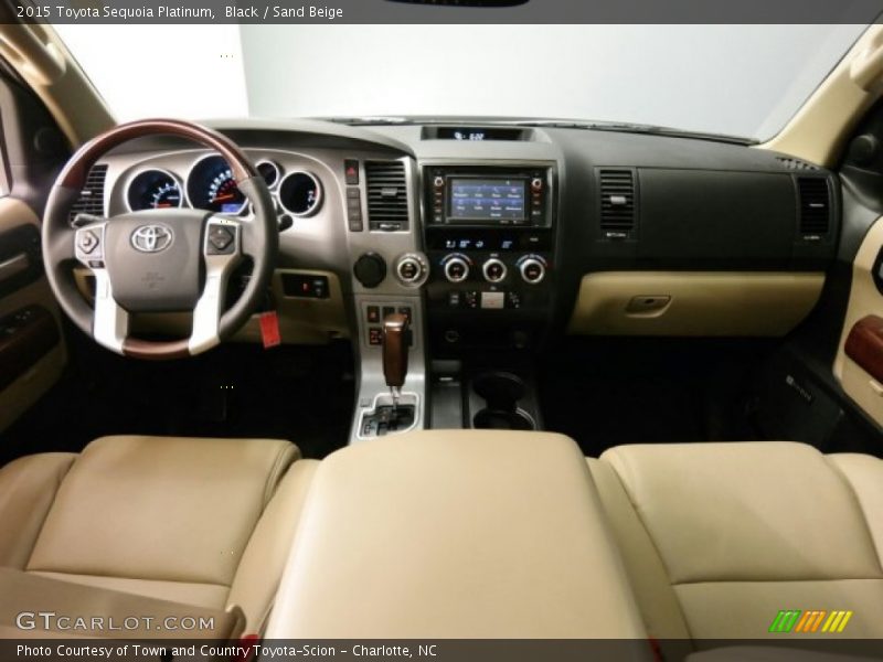 Black / Sand Beige 2015 Toyota Sequoia Platinum