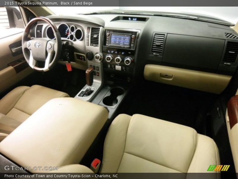 Black / Sand Beige 2015 Toyota Sequoia Platinum