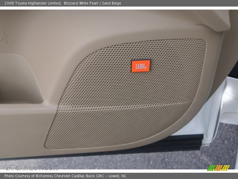 Blizzard White Pearl / Sand Beige 2008 Toyota Highlander Limited
