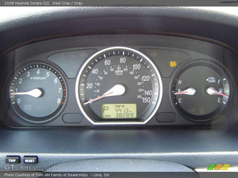 Steel Gray / Gray 2008 Hyundai Sonata GLS