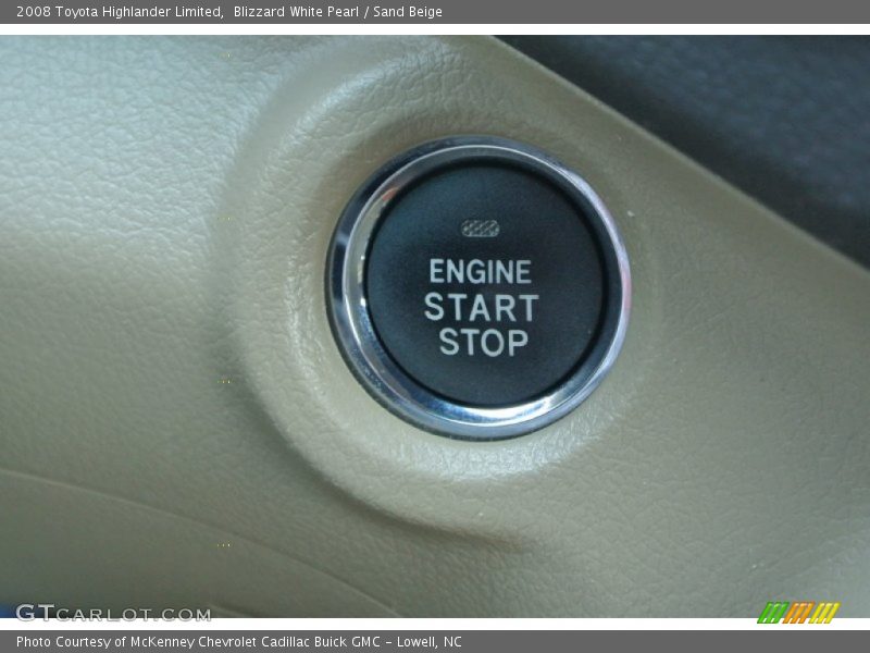 Blizzard White Pearl / Sand Beige 2008 Toyota Highlander Limited