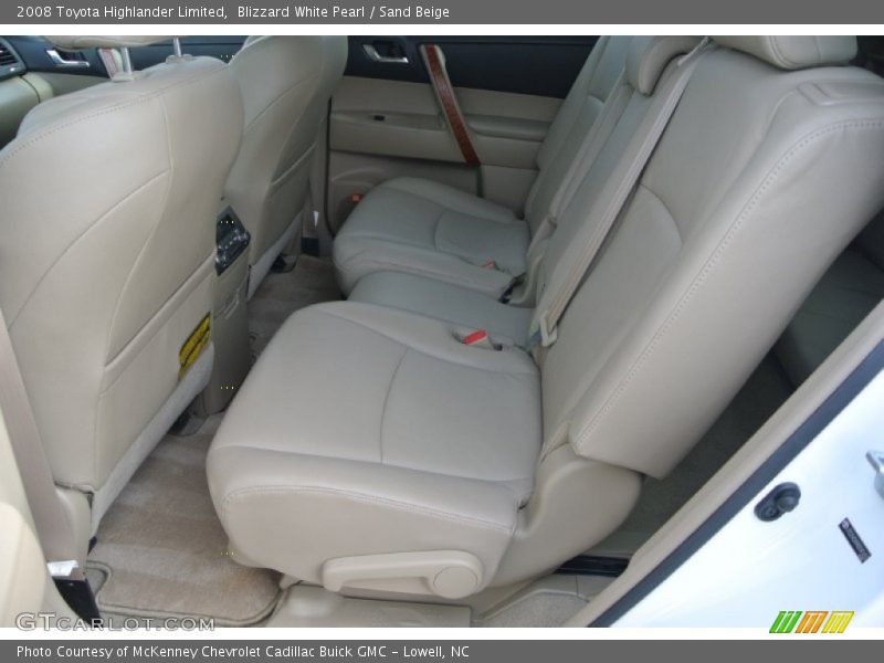 Blizzard White Pearl / Sand Beige 2008 Toyota Highlander Limited