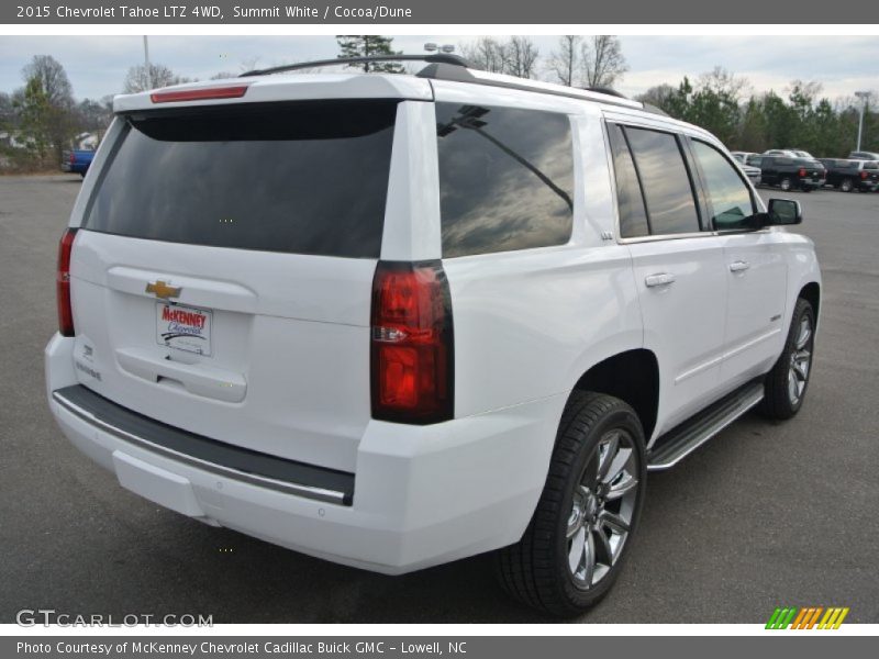 Summit White / Cocoa/Dune 2015 Chevrolet Tahoe LTZ 4WD