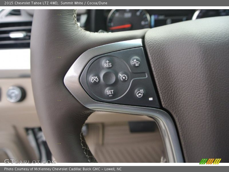 Summit White / Cocoa/Dune 2015 Chevrolet Tahoe LTZ 4WD