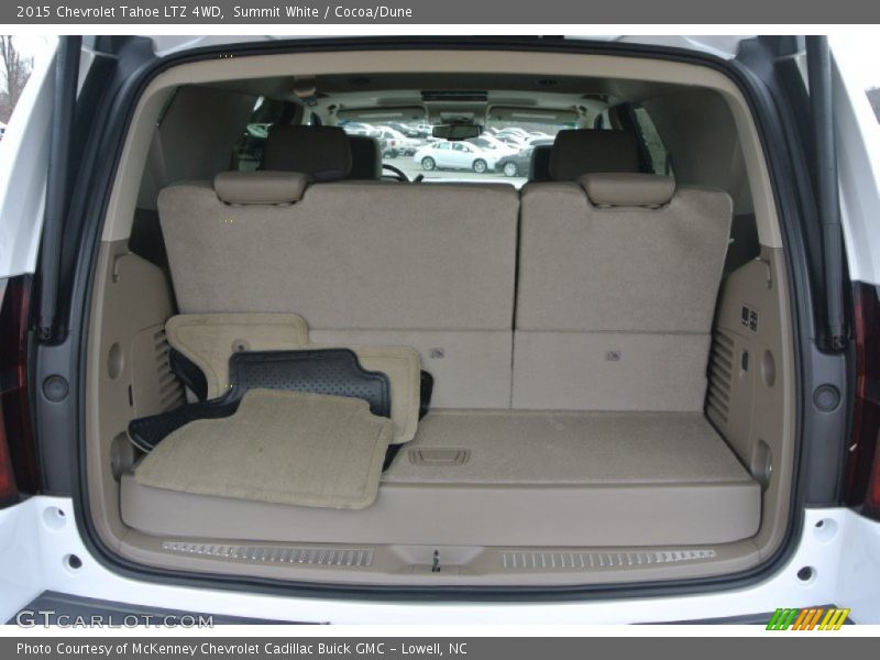 Summit White / Cocoa/Dune 2015 Chevrolet Tahoe LTZ 4WD