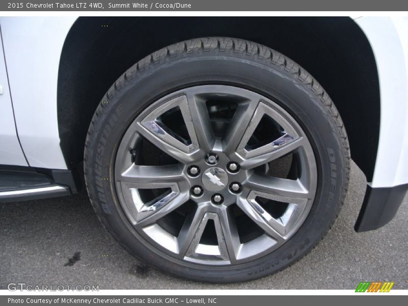Summit White / Cocoa/Dune 2015 Chevrolet Tahoe LTZ 4WD