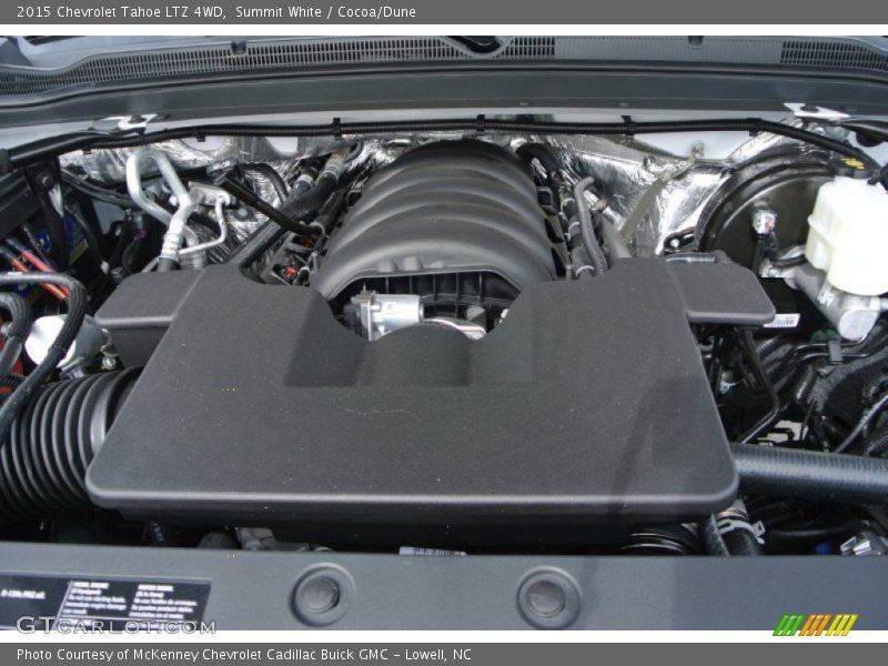 Summit White / Cocoa/Dune 2015 Chevrolet Tahoe LTZ 4WD