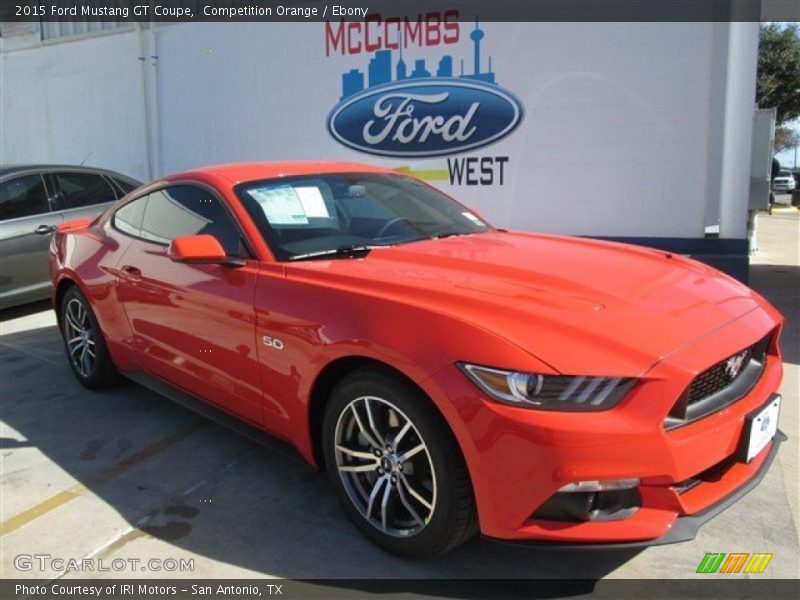 Competition Orange / Ebony 2015 Ford Mustang GT Coupe