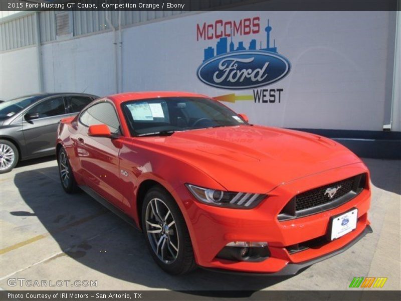 Competition Orange / Ebony 2015 Ford Mustang GT Coupe