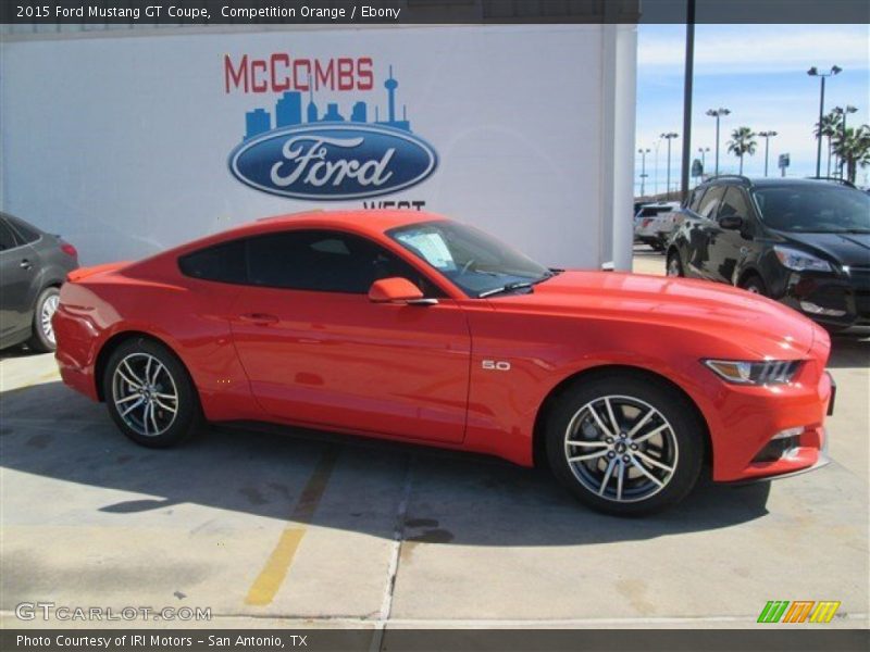 Competition Orange / Ebony 2015 Ford Mustang GT Coupe