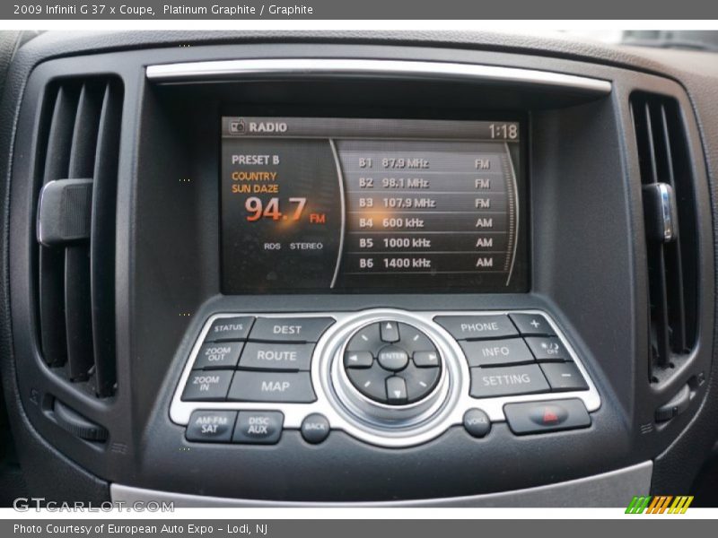 Platinum Graphite / Graphite 2009 Infiniti G 37 x Coupe